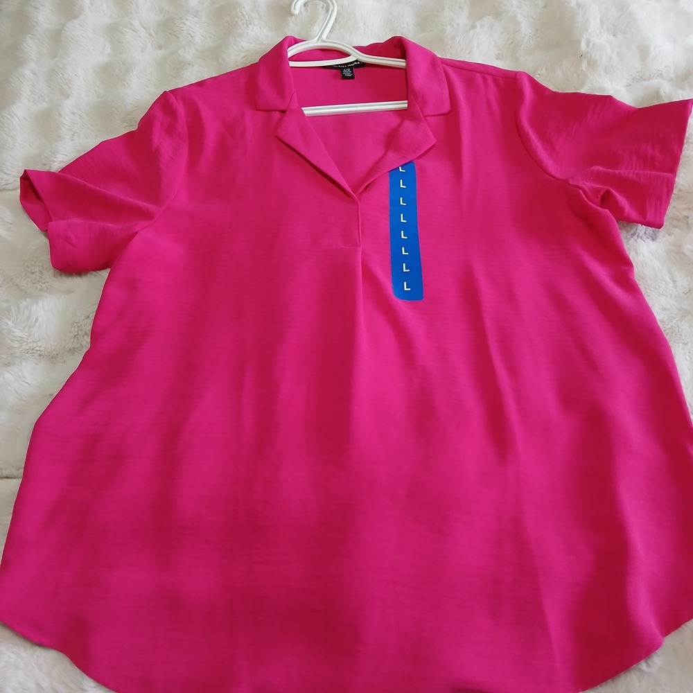 Hilary Radley Fuchsia Blouse